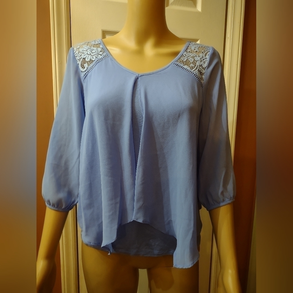 Iz byer women's long sleeve blouse shirt top size xs